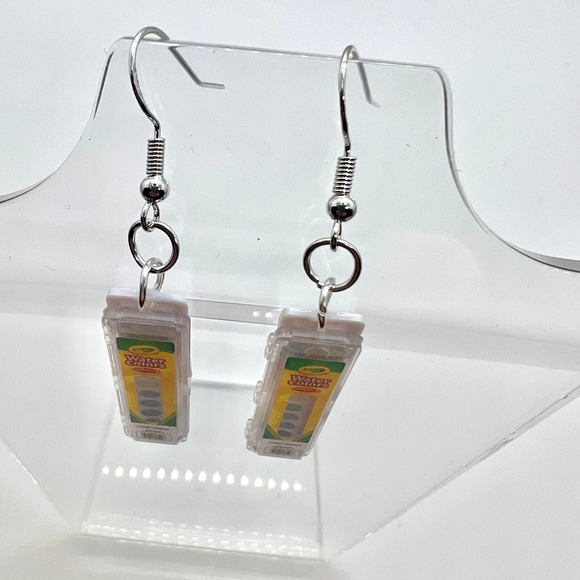 Crayola Paint Earrings - Teacher Earrings - School Earrings - Artist Earrings - Picture 2 of 11